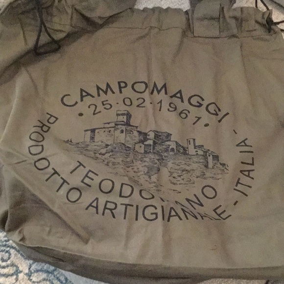 NWT Campomaggi Italian Canvas Tote - Picture 7 of 7